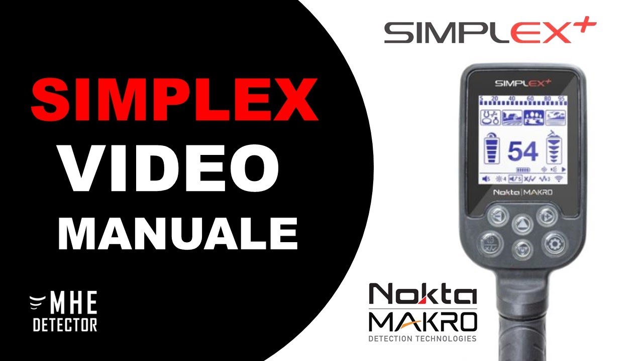 METAL DETECTOR : NOKTA MAKRO SIMPLEX+ VIDEO MANUALE