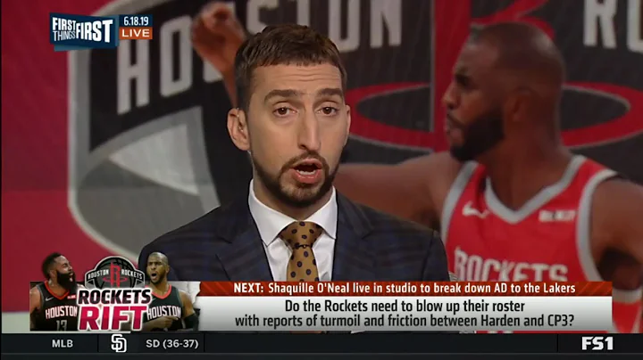 FIRST THINGS FIRST | Do Rockets need to blow up "turmoil" and friction between Harden and CP3?