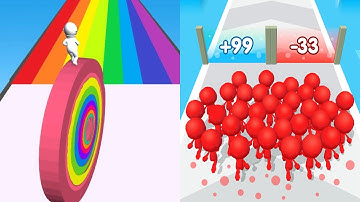 Layers Roll VS Count Masters - SpeedRun Gameplay Android iOS Ep1