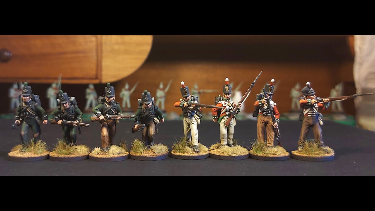95th Rifles and Centre Company men | Plus paint suggestions - YouTube