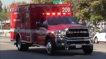 LAFD Rescue 209 Transporting