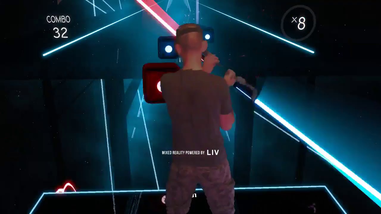 Mixed Reality Beat Saber with Staff YouTube