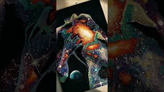 Galaxy painting process #art #shorts #painting #galaxypainting #acrylicpainting #art
