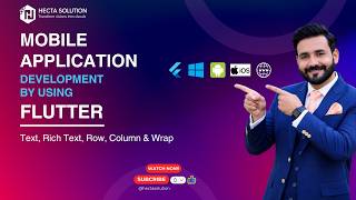 Flutter Tutorial for Beginners | Text, RichText, Row, Column & Wrap Widgets | Flutter UI Design