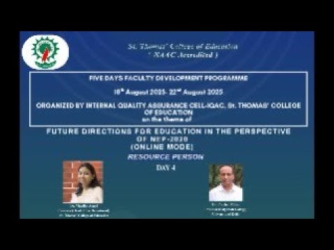 5 Days Online Faculty Development Program - YouTube