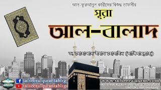 90.1 Bangla Tafseer of Al Quranul Kareem: Surah Al-Balad Part-1-(Ayat:01-20)