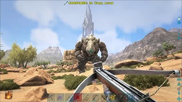 Knocking out Rock Elemental with Tranq Arrows - ARK Survival Evolved