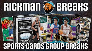 💥 BLACK FINITE 1/1 & GOLD KABOOM! 💥 Wednesday Night Rickman LIVE Group Breaks 🏀 SELECT/CROWN ROYALE