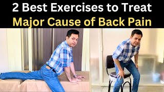 Major cause of Back Pain, Low Back Pain Treatment, Back Pain while Sitting and Standing, 2 Exercises