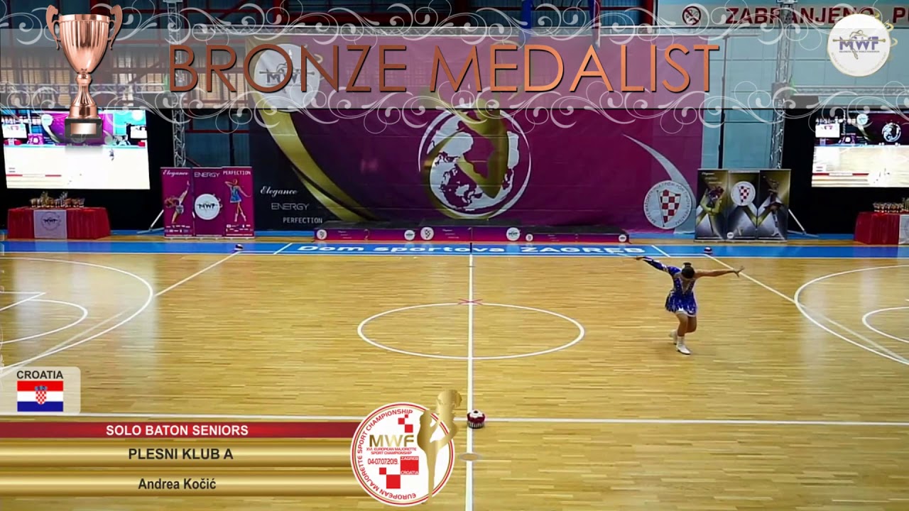 SOLO BATON SENIORS EUROPEAN BRONZE MEDALIST: PLESNI KLUB A, ANDREA KOČIĆ, CROATIA