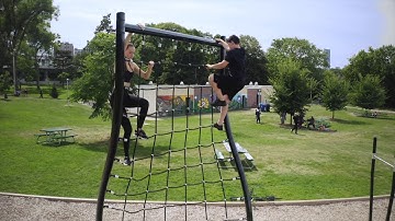 TREKFIT Outdoor Fitness Equipment - Outdoor Obstacle Course for parks - Cargo Net