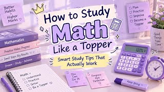 | How to Study Math Like a Topper📚 | Smart Study Tips That Actually Work Best Study Tips For Mathematics Exam рџ љрџЊёрџ ћ Study Maths Exam Yt Studyfacts Shorts Studyplan