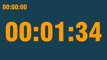 1 minute 34 second timer (with end alarm, time elapsed and progress bar)