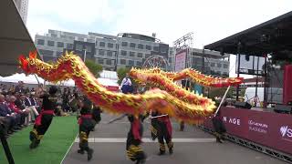 The Chinese Youth Society of Melbourne performs at the Box Hill Lunar New Year Festival Opening