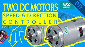 L298N | How to control two dc motors with Arduino | Motor speed and direction control | dual motor