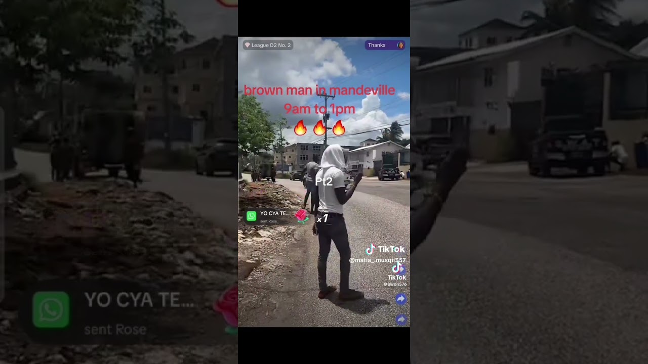 Police and soldiers shooting brown man