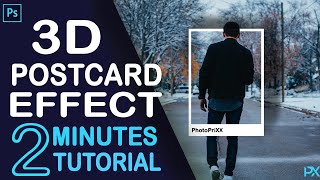 3D POSTCARD EFECT | PHOTOSHOP TUTORIALS | 2 MINUTES TUTORIAL