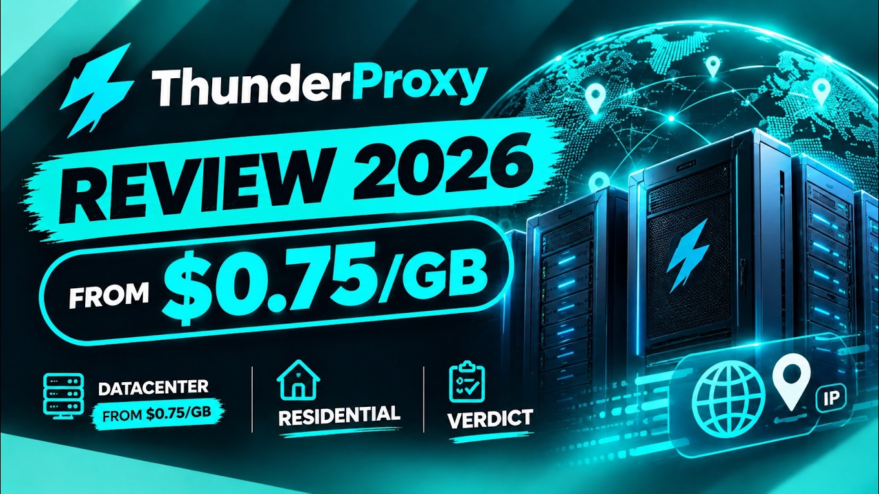ThunderProxy Review 2026: Datacenter from $0.75/GB, Residential Prices and Verdict