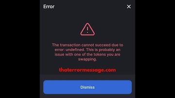 Transaction cannot succeed due to error: undefined (Vox)