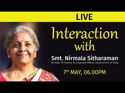 Live : An Interaction with Smt. Nirmala Sitharaman from The Art of Living International Center @artofliving