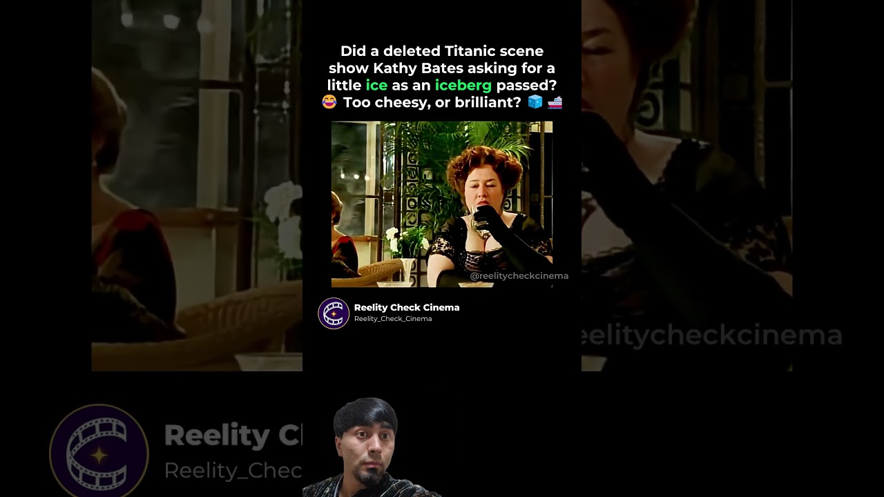 Titanic's deleted ice pun scene with Kathy Bates #shorts #viral #Movie #cinema #marvel #DC
