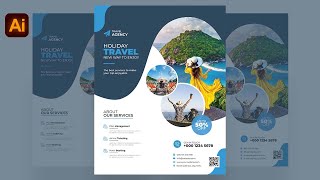 How to Create a Flyer in Adobe Illustrator (Travel Agency Flyer)