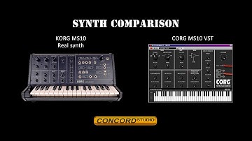 KORG MS10 & CORG MS10 SYNTH COMPARISON