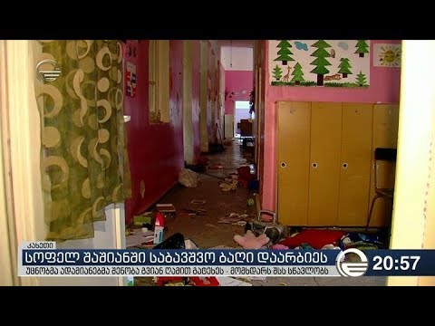 სოფელ შაშიანში საბავშვო ბაღი დაარბიეს