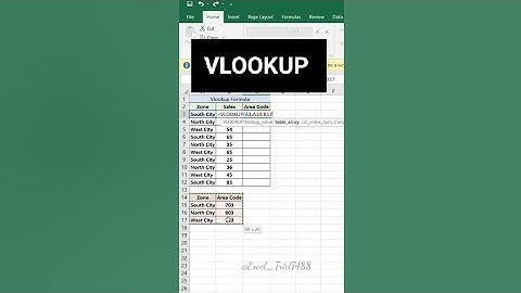 VLOOKUP FORMULA IN EXCEL 💯#excel #vlookupformula #exceltips #shorts