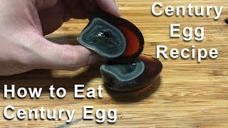 How to Eat Century Egg (Duck Egg with Soy Sauce)