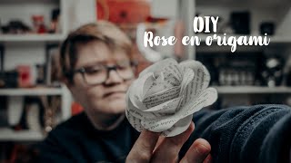 HARRY POTTER DIY ROSE ORIGAMI AVEC DES PAGES DE LIVRE !