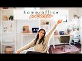 HOME OFFICE MAKEOVER | boho, scandi, extreme office transformation, office tour, decor haul