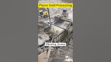 Placer Gold Processing Line with vibrating Screen and Sluice Box#goldprocessing #gold #placergold