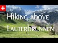 A perfect hike in mountain spring in Switzerland
