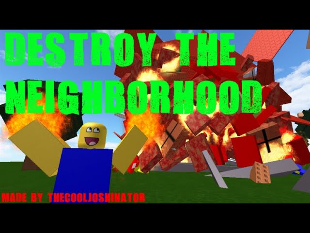 Roblox Dtn Destroy The Neighbourhood Youtube - roblox destroy the neighborhood trailer