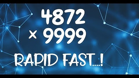 TRICK TO MULTIPLY A 4 DIGIT NO. WITH 9999 | VEDIC MATHEMATICS |