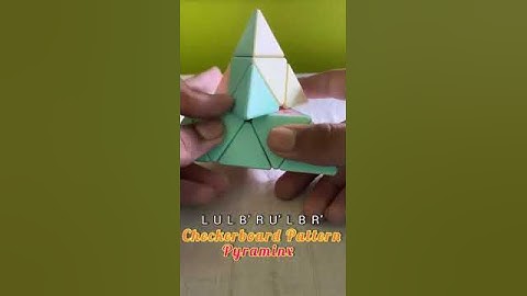 How to make Checkerboard Pattern on Pyraminx #shorts