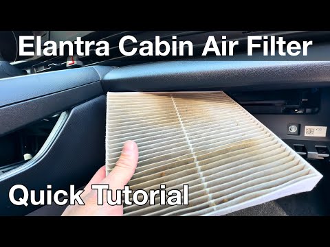 2021 Hyundai Elantra How to replace cabin air filter