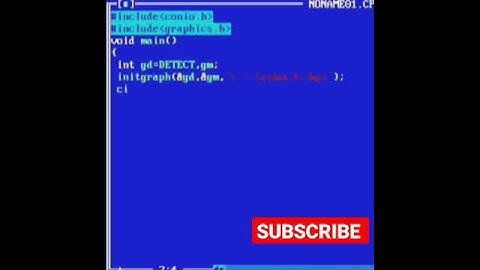 Draw Circle Using C programming |Computer Graphics |#Shorts