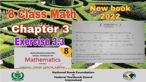 Class 8 Math Chapter 3 Exercise 3.3 | square and cube roots | math class 8 Chapter 3 | ilmi darasgah