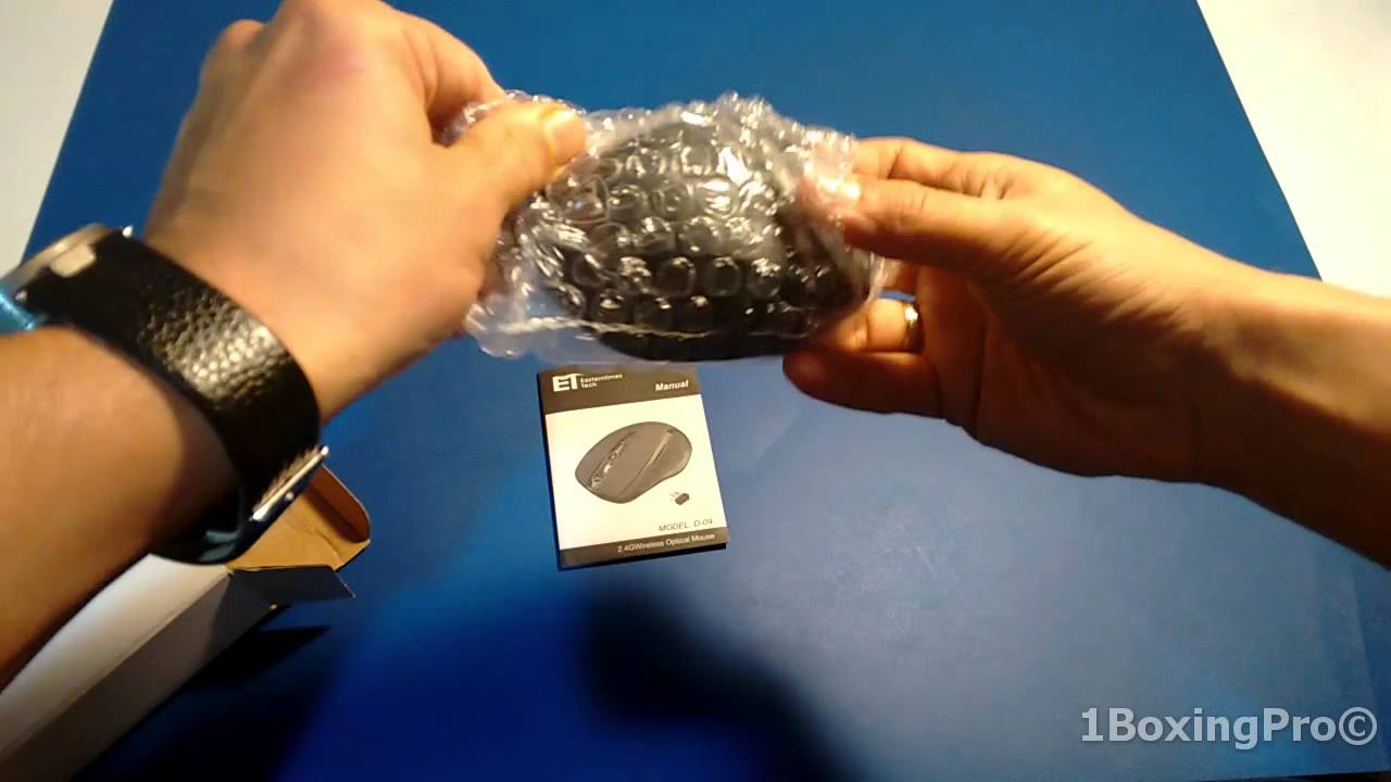 Unboxing, ratón inalámbrico ET (Easterntimes Tech) D-09, económico y ...