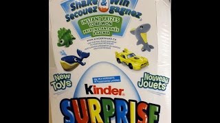 24 Kinder Surprise Eggs Unboxing! New 2016 Kinder Surprise Toys Collection (Shake & Win Edition)