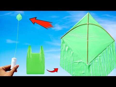 Plsticbag kite making , how to make an plastic bag , Easy plastic bag kite , patang kese banate he