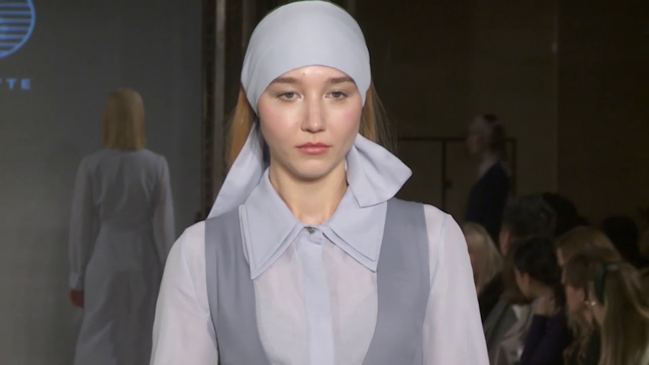 Pigeon Virgin Wool Dress and Silver-Blue Silk & Cotton Shirt @ London Fashion Week AW 19 / 20