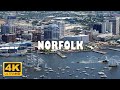 Norfolk virginia usa   4k drone footage