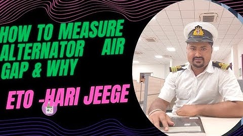 Air gap measurement procedure...