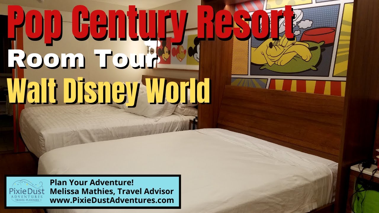 Disney S Pop Century Resort Standard Room Quick Walkthrough