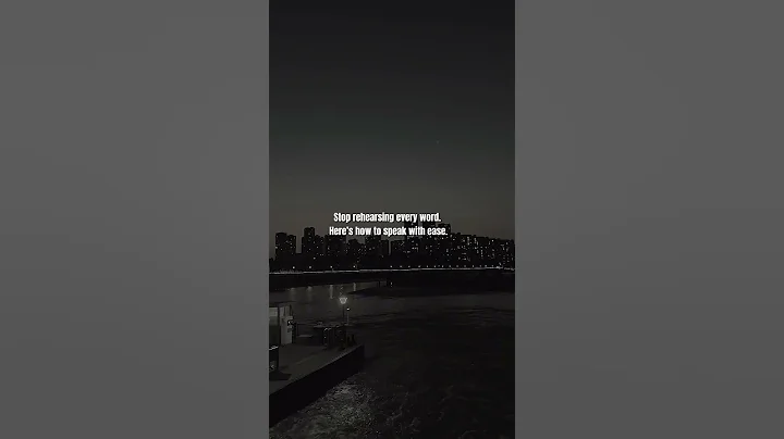 Stop rehearsing every word. Here’s how to speak with ease. #motivation #shorts