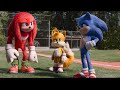 Sonic the hedgehog 2 2022  sonic tails and knuckles play baseball 