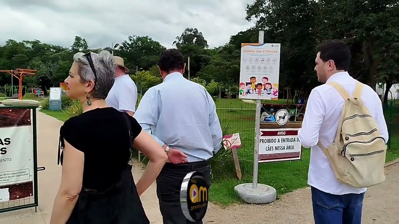 COMITIVA ITALIANA DE CAMPOBASSO VISITA O PARQUE LUÍS LATORRE NA MANHÃ DESTA SEGUNDA-FEIRA (23/02)